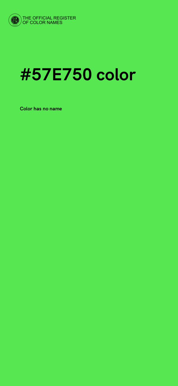#57E750 color image