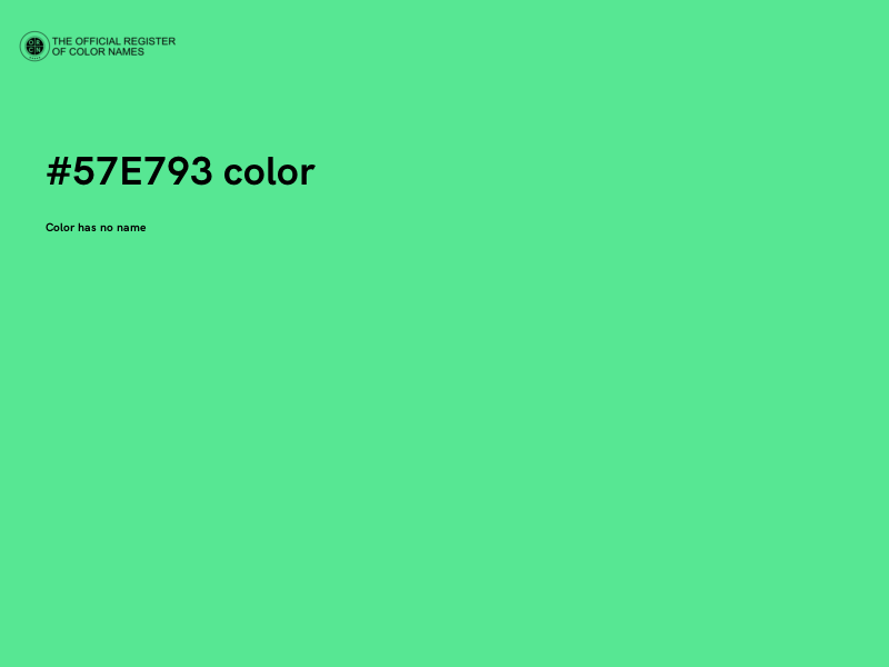 #57E793 color image