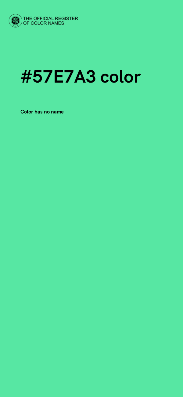 #57E7A3 color image