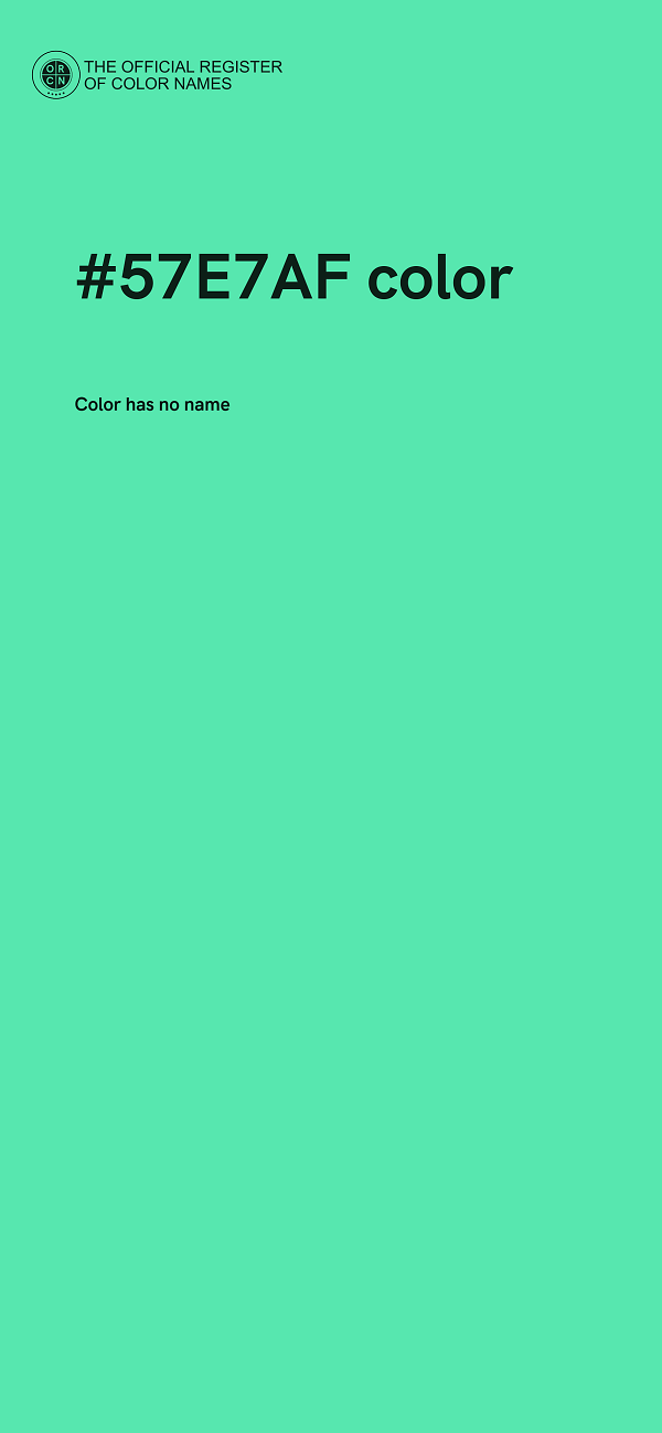 #57E7AF color image