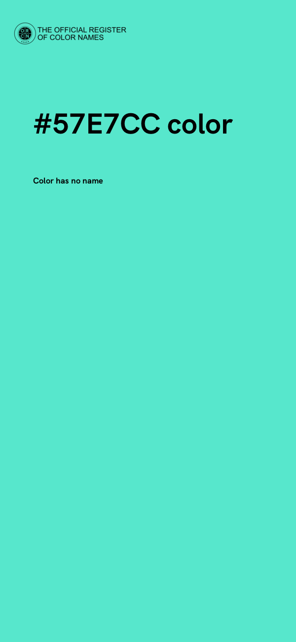 #57E7CC color image
