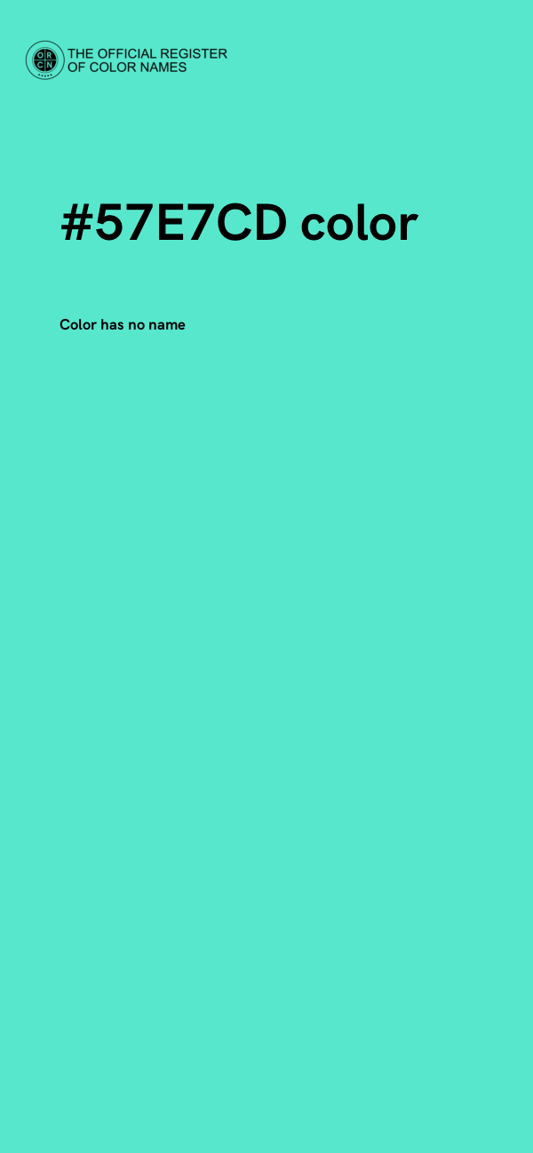 #57E7CD color image