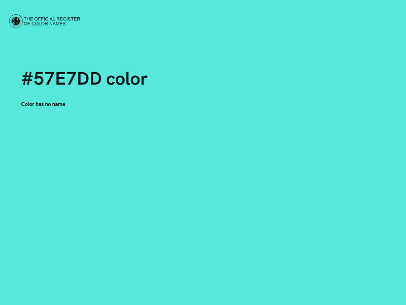 #57E7DD color image