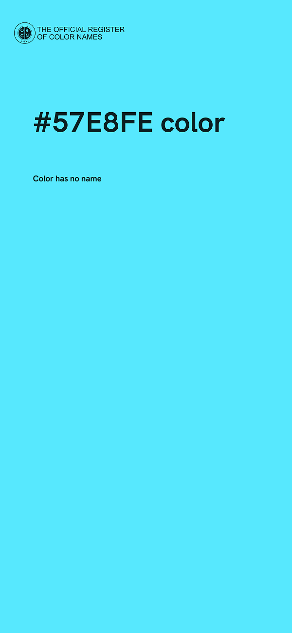#57E8FE color image