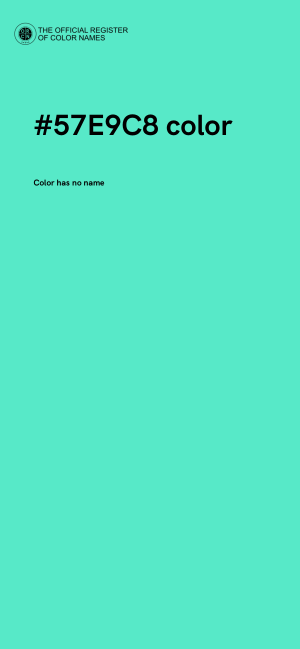 #57E9C8 color image