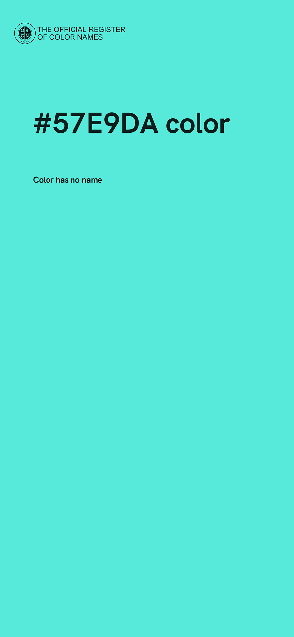 #57E9DA color image