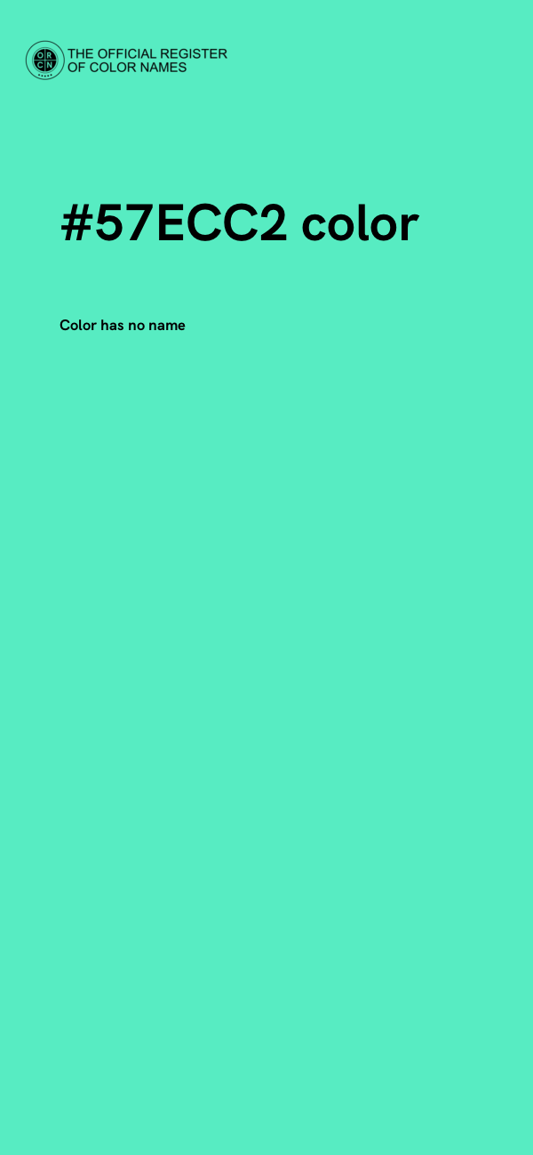#57ECC2 color image