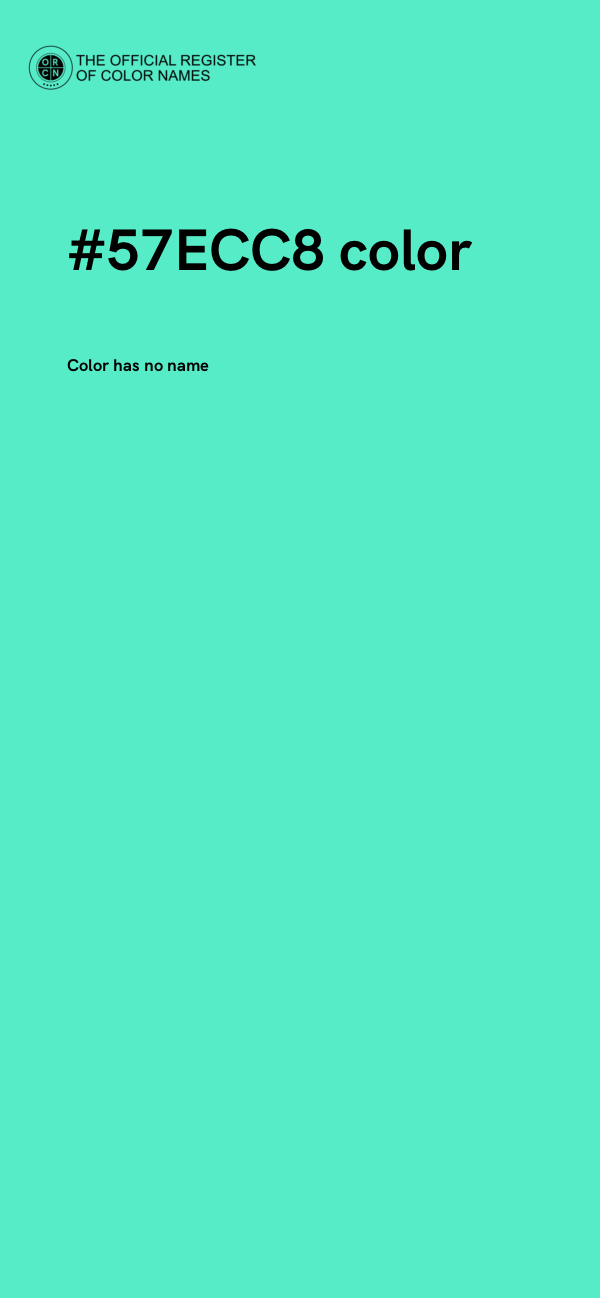 #57ECC8 color image