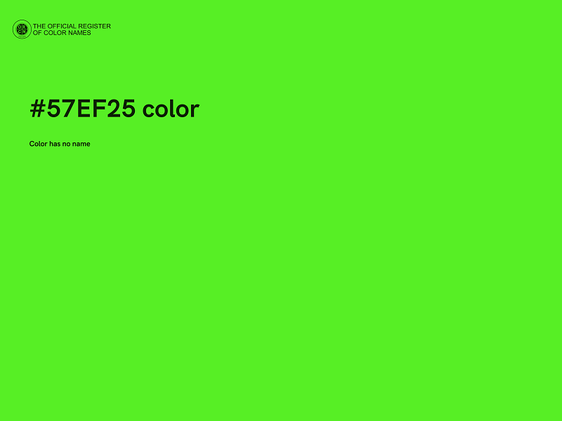 #57EF25 color image