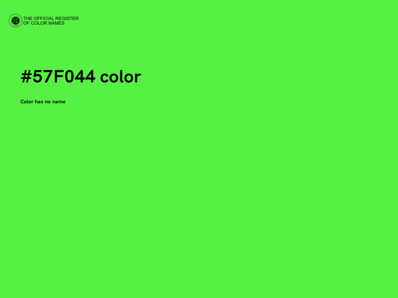 #57F044 color image