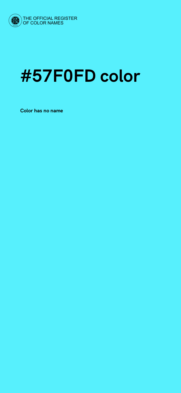 #57F0FD color image