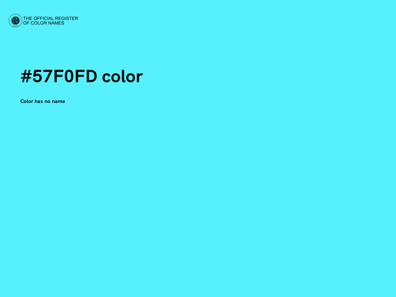 #57F0FD color image