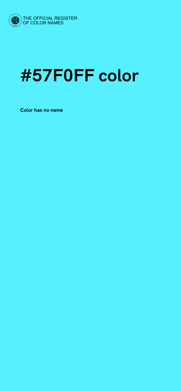 #57F0FF color image