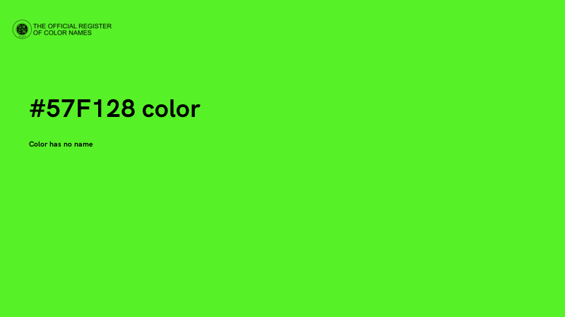 #57F128 color image