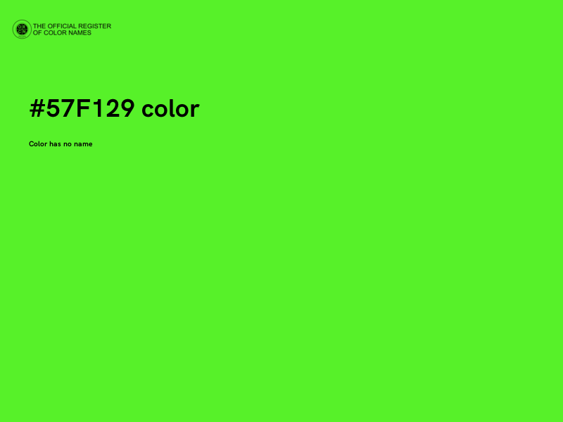 #57F129 color image