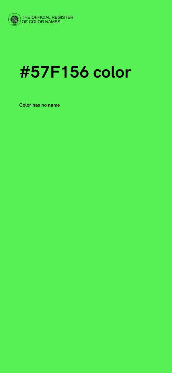 #57F156 color image