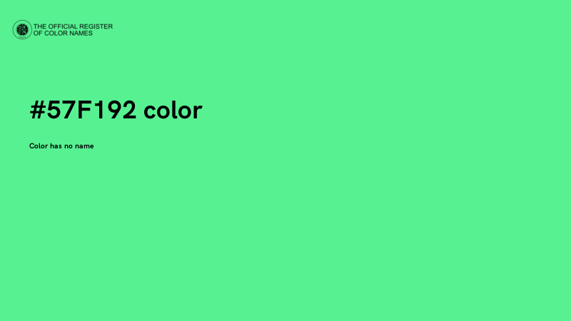 #57F192 color image
