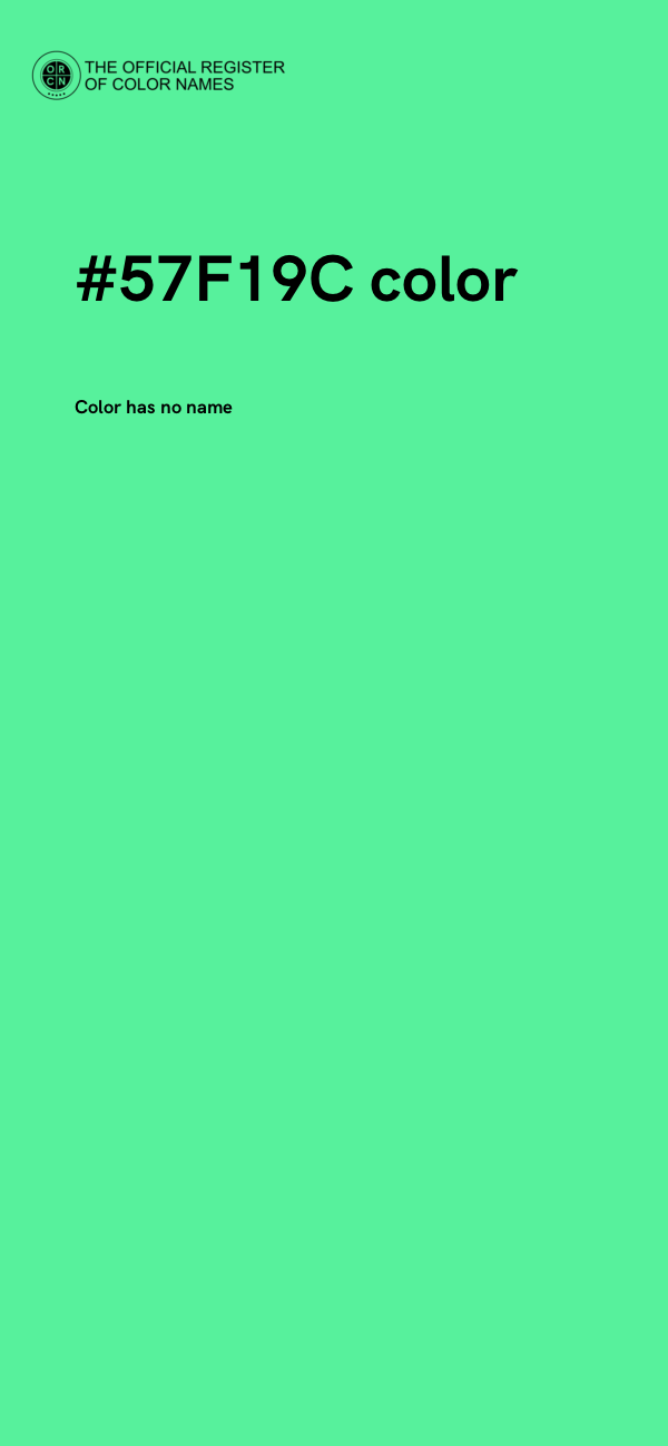 #57F19C color image