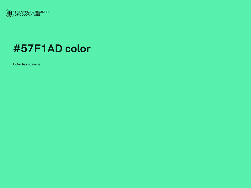 #57F1AD color image