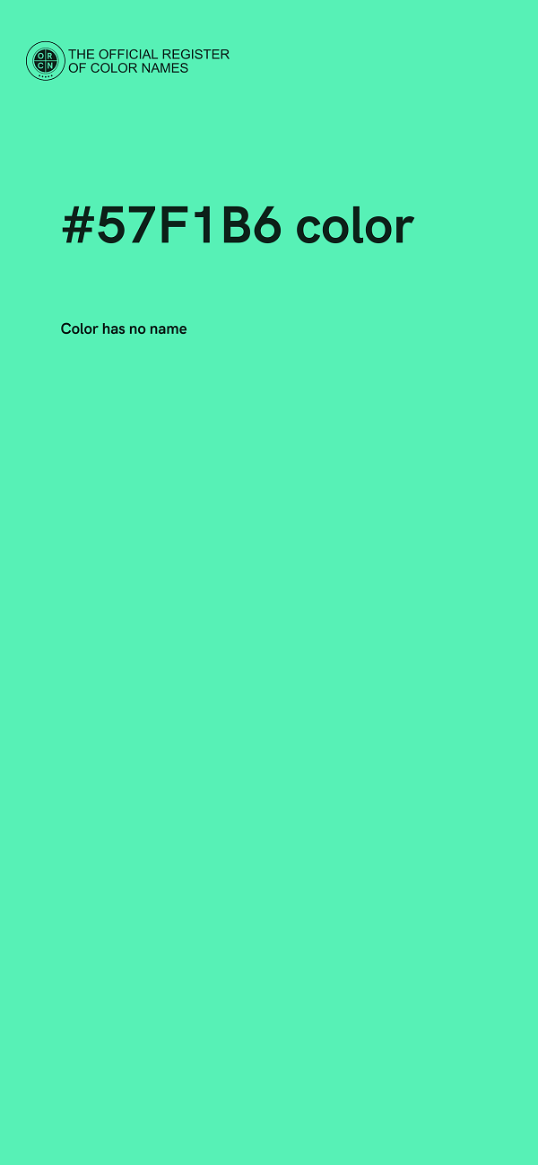 #57F1B6 color image