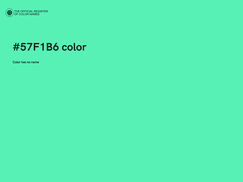 #57F1B6 color image