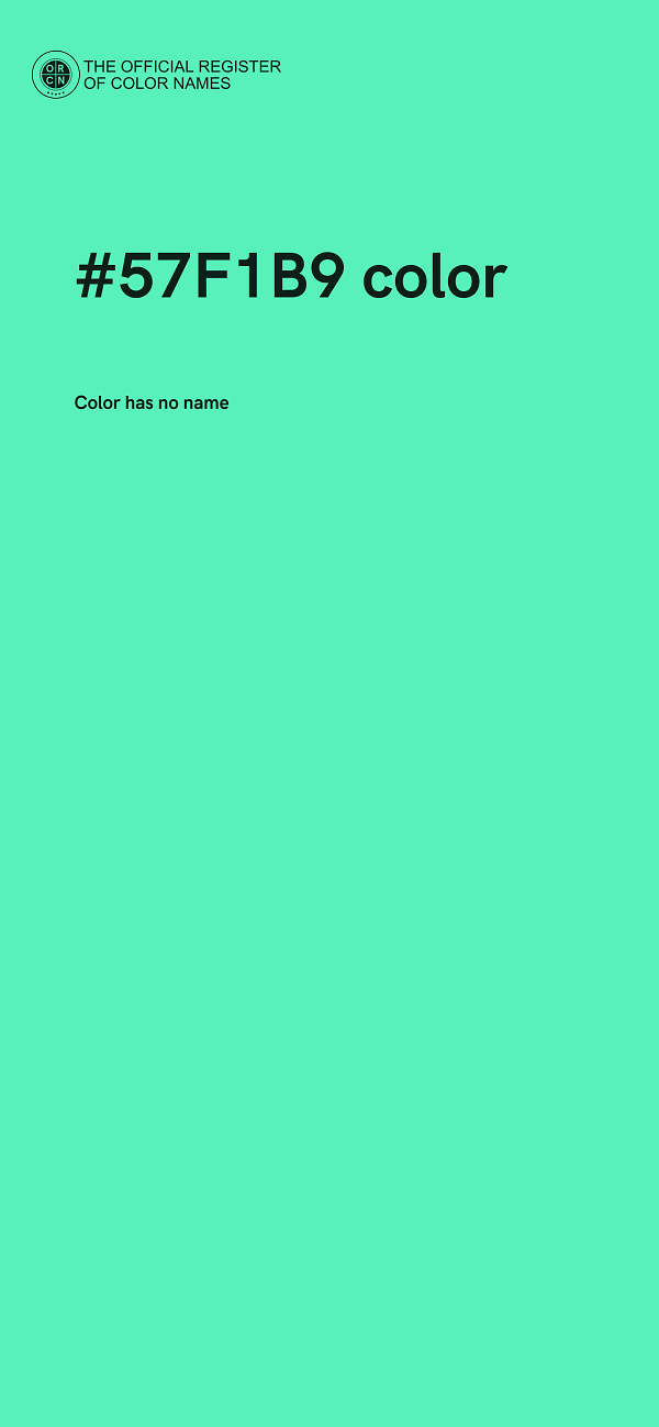 #57F1B9 color image