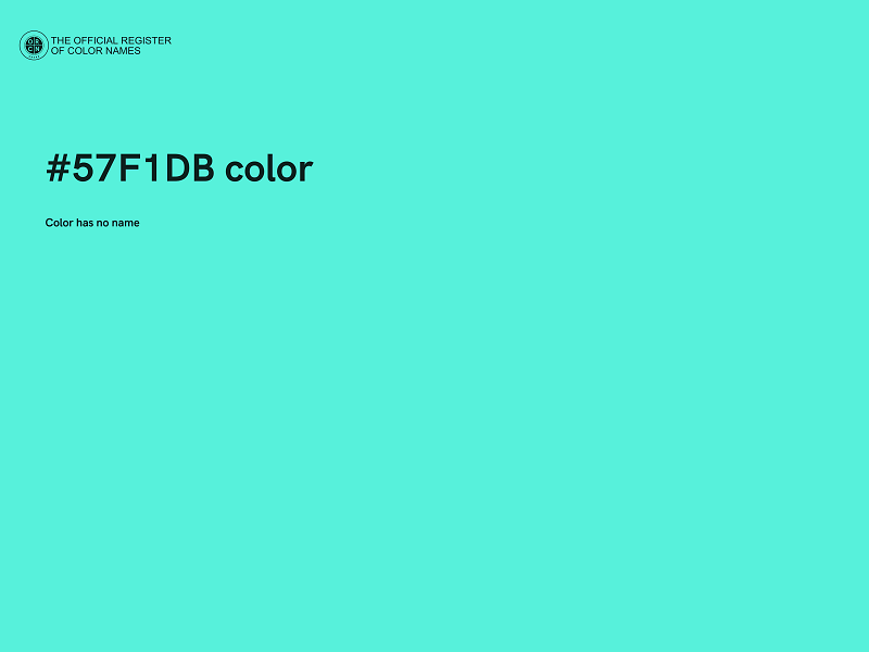 #57F1DB color image