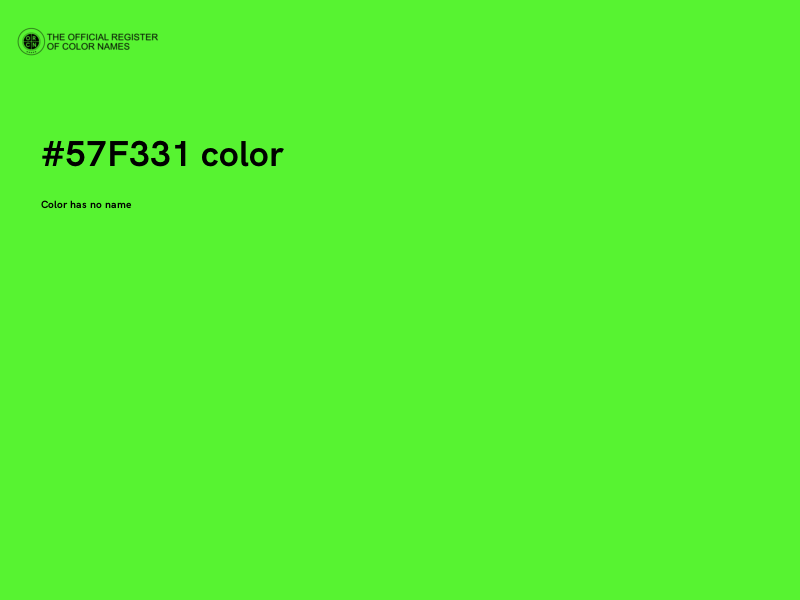 #57F331 color image