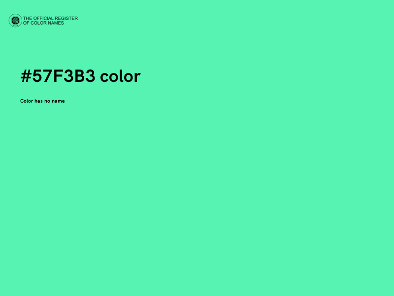 #57F3B3 color image
