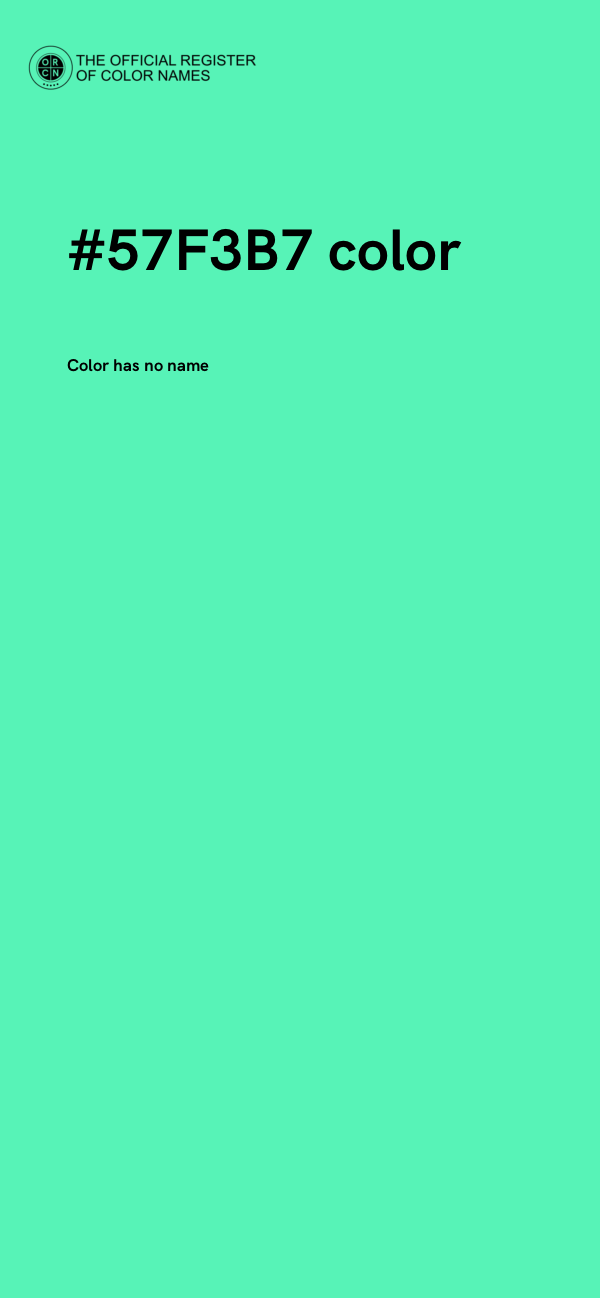 #57F3B7 color image