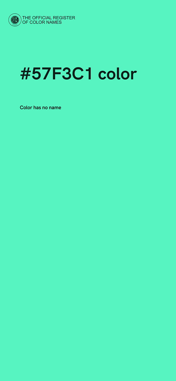 #57F3C1 color image