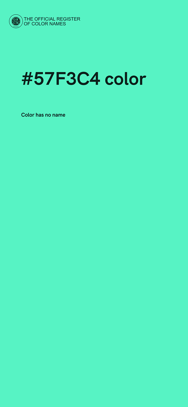 #57F3C4 color image