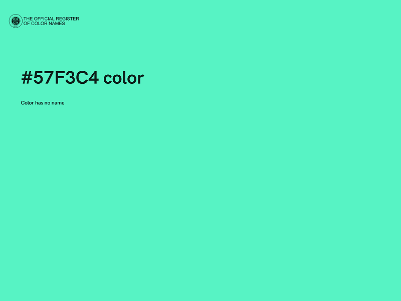 #57F3C4 color image
