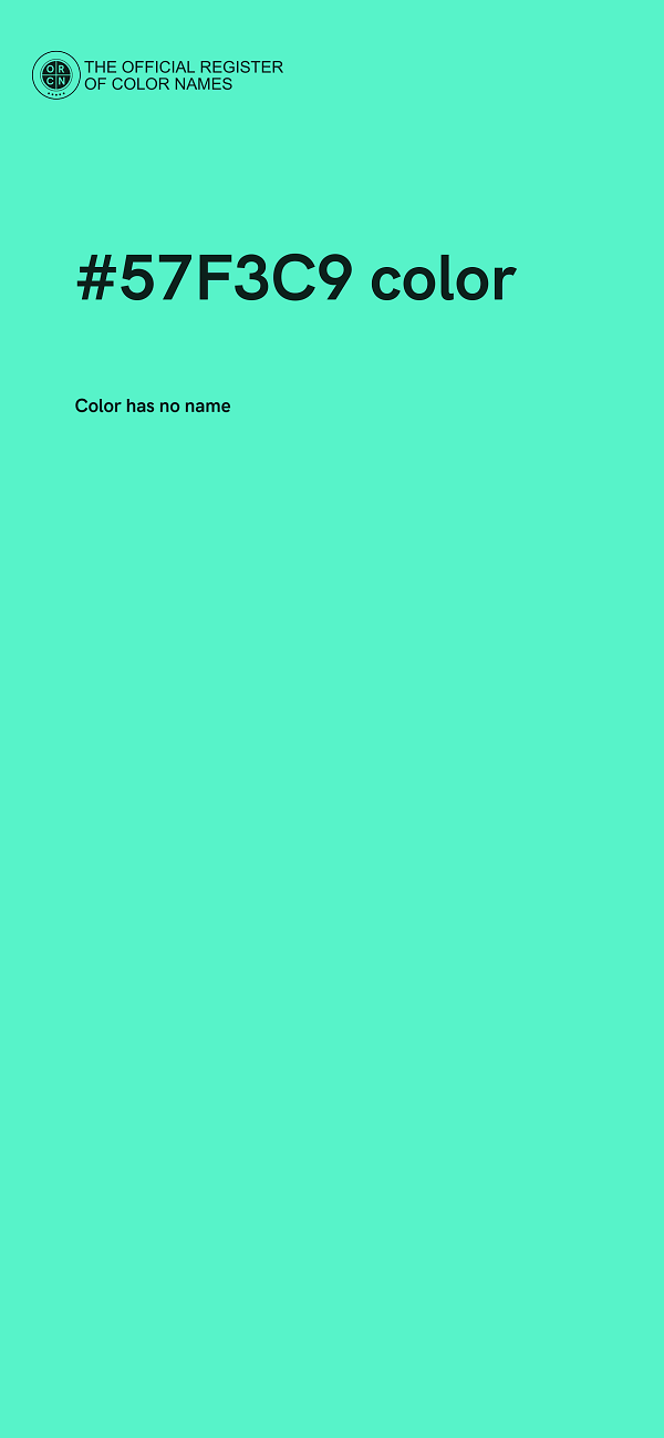#57F3C9 color image