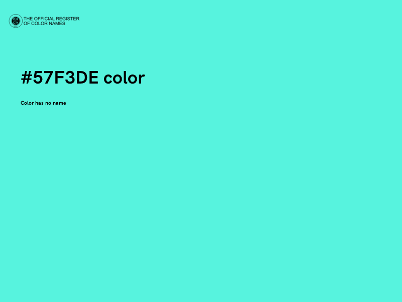 #57F3DE color image