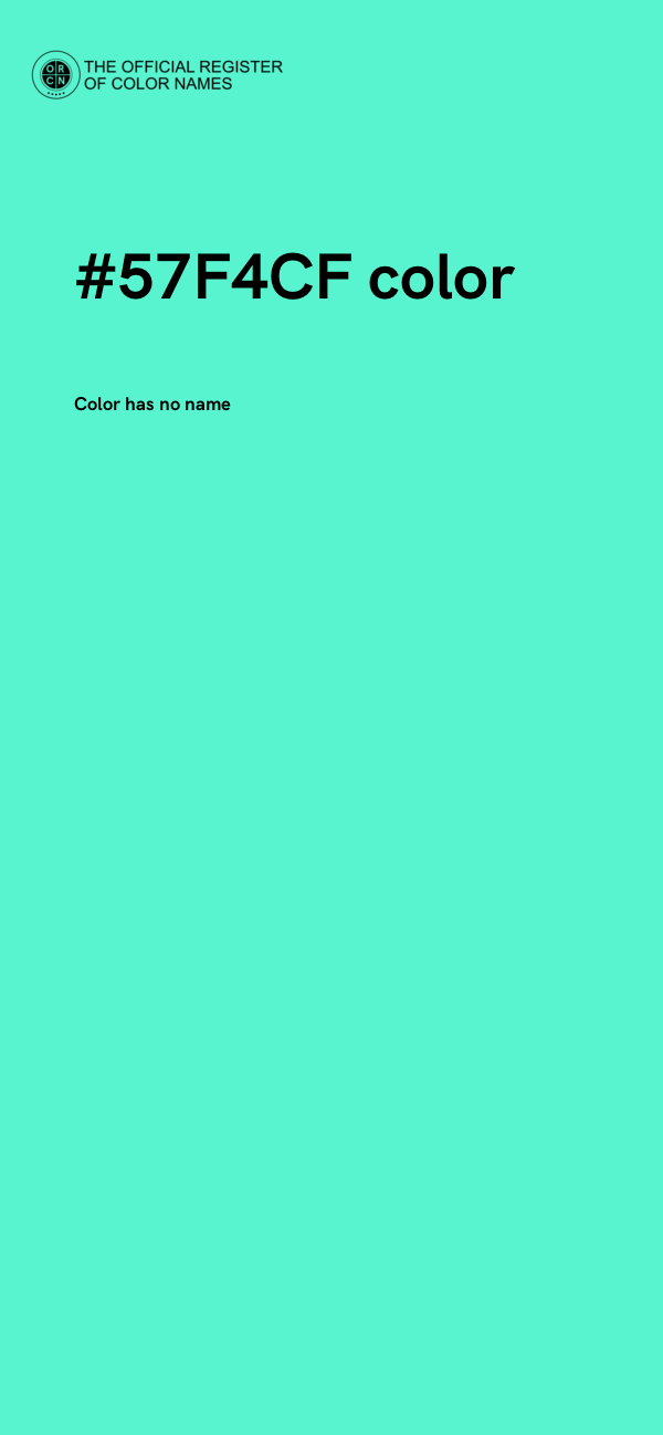 #57F4CF color image