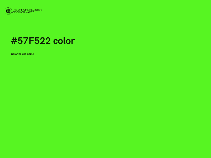 #57F522 color image