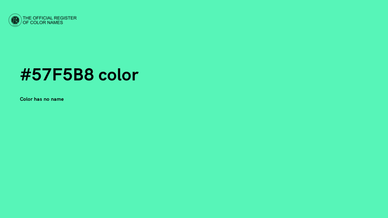 #57F5B8 color image