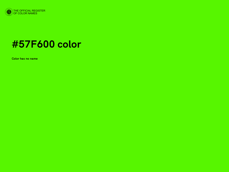 #57F600 color image