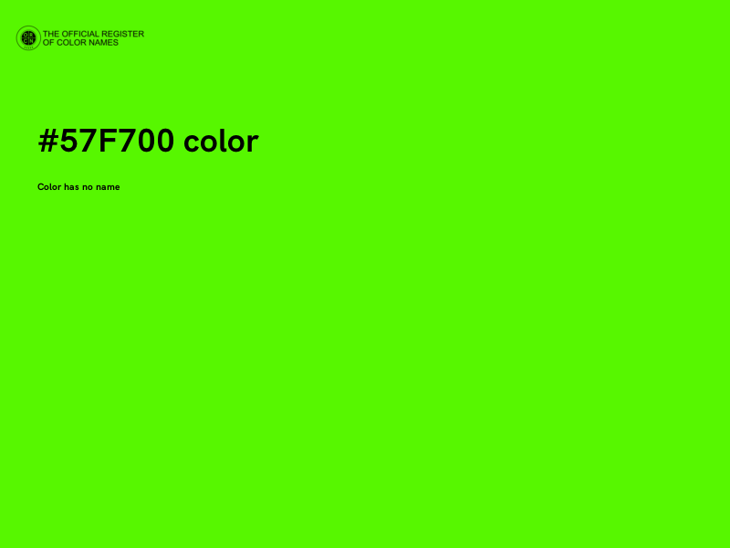 #57F700 color image