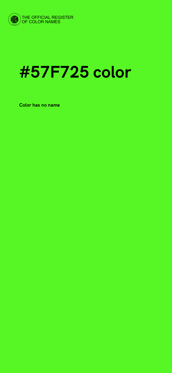#57F725 color image
