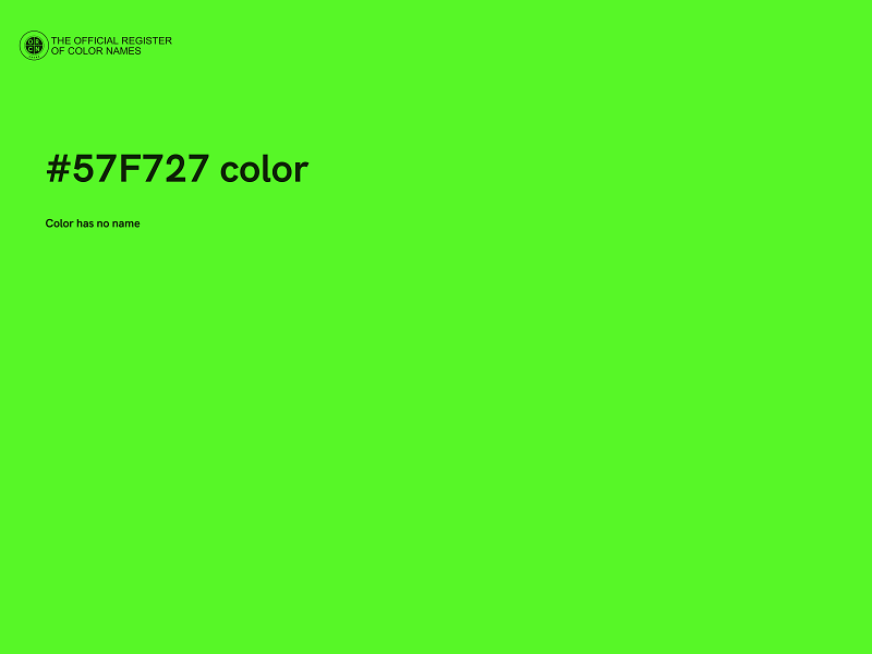 #57F727 color image