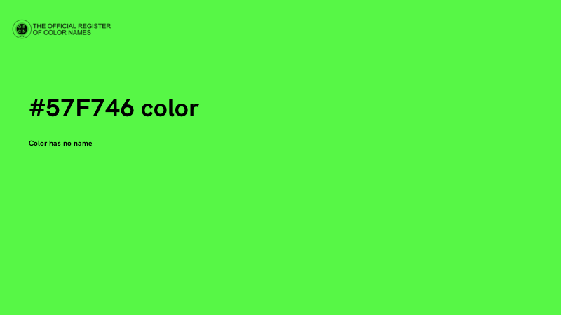 #57F746 color image