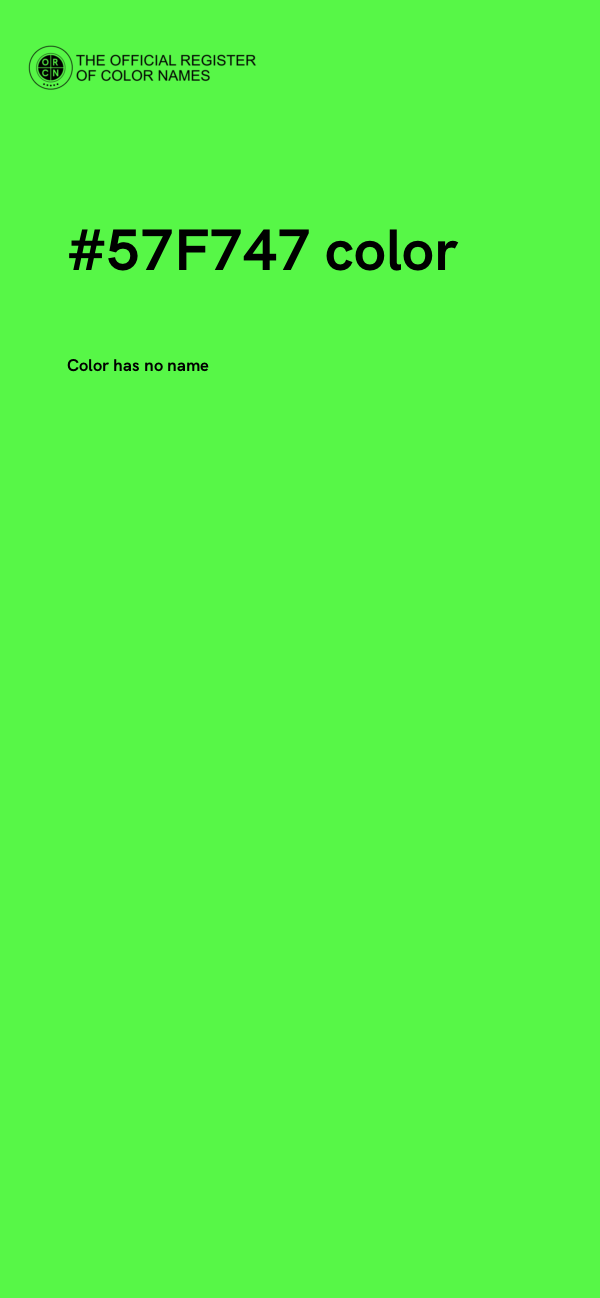 #57F747 color image
