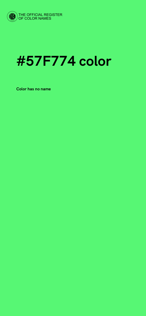 #57F774 color image