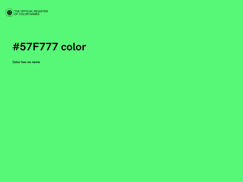 #57F777 color image