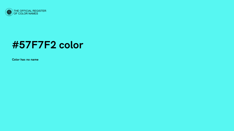 #57F7F2 color image