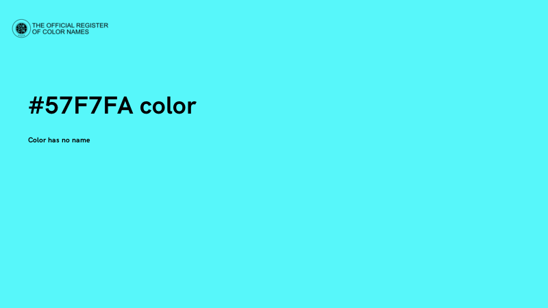 #57F7FA color image