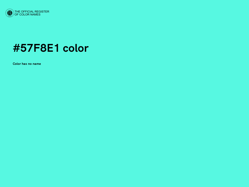 #57F8E1 color image