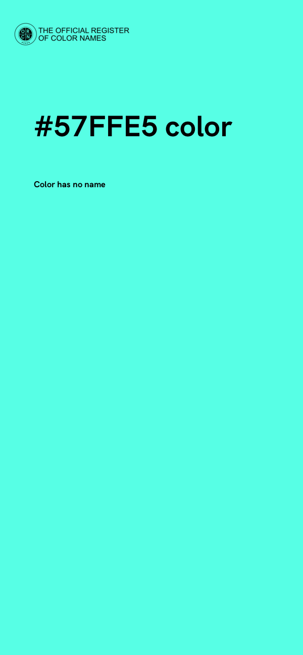 #57FFE5 color image